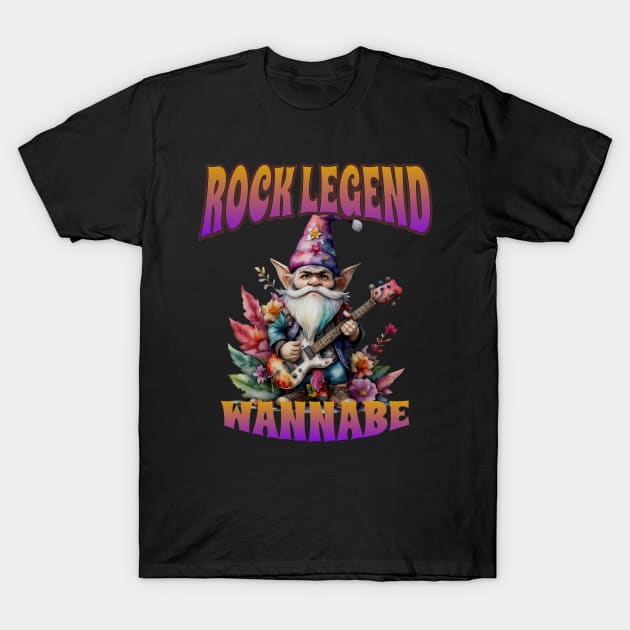 Rock Legend Gnome T-Shirt by RockReflections